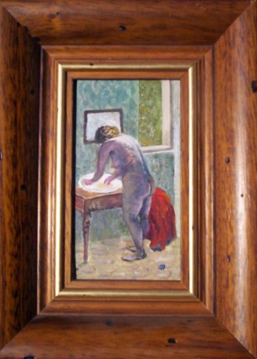 Peinture intitulée "Purple Nude" par Alan Embrée Osler, Œuvre d'art originale, Huile