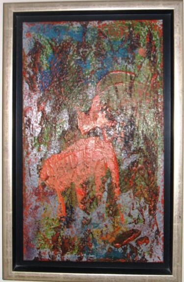 Painting titled "VA et VIENS" by Gilles Lajeunesse, Original Artwork, Oil