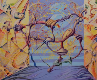 Events and Circumstances of the Past Lead Us into the Future - События Прошлого Ведут Нас в Будущее Painting titled "Events and Circumst…" by Victor X, Original Artwork, Oil