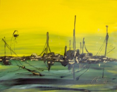 Painting titled "Tancarville" by Roger Chastel, Original Artwork
