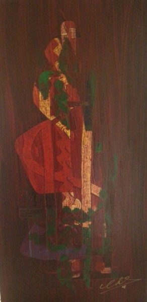 Painting titled "Totems" by Roger Chastel, Original Artwork