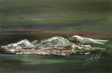 Painting titled "Première neige" by Roger Chastel, Original Artwork