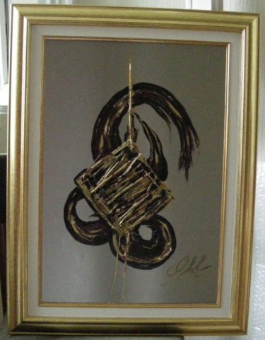 Painting titled "D'or et de paille" by Roger Chastel, Original Artwork