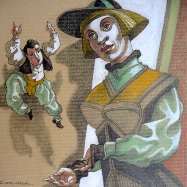 Peinture intitulée "Le petit mari" par Daniel Duhamel Arrapel, Œuvre d'art originale, Huile