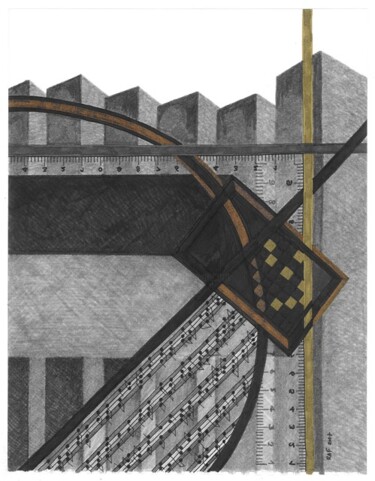 Dessin intitulée "metropolis" par Raf Listowski, Œuvre d'art originale