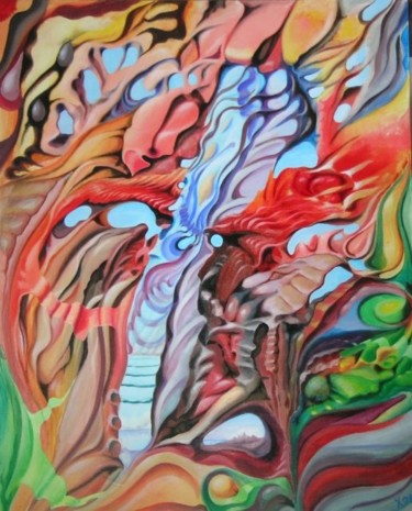 Water and Fire - Вода и Огонь Painting titled "Water and Fire - Во…" by Victor X, Original Artwork, Oil