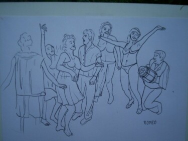 Desenho intitulada "Desenhos_084.jpg" por Romeo Zanchett, Obras de arte originais