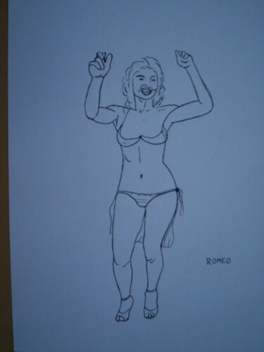 Desenho intitulada "Desenhos_088.jpg" por Romeo Zanchett, Obras de arte originais