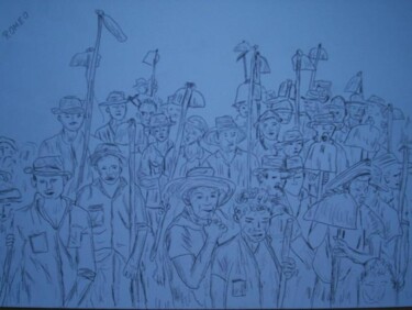 Desenho intitulada "Os Verdadeiros Sem…" por Romeo Zanchett, Obras de arte originais