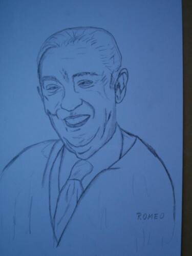 Desenho intitulada "JK" por Romeo Zanchett, Obras de arte originais