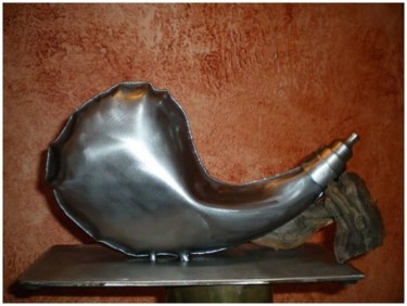 Sculpture intitulée "N°16 - Borratxa har…" par Henri Iglesis, Œuvre d'art originale, Métaux