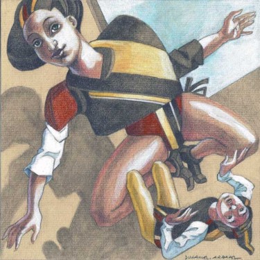 Peinture intitulée "Renversant!" par Daniel Duhamel Arrapel, Œuvre d'art originale, Huile