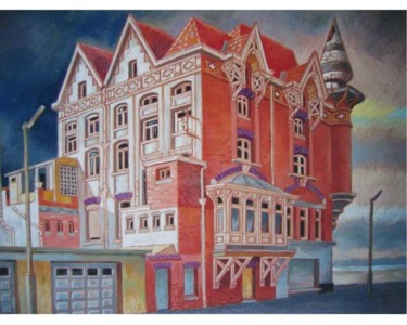 Peinture intitulée "L'échauguette" par Daniel Duhamel Arrapel, Œuvre d'art originale, Huile