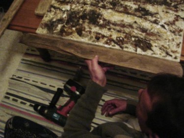 Peinture intitulée "Montage/Photo" par Mone Popp, Œuvre d'art originale, Huile