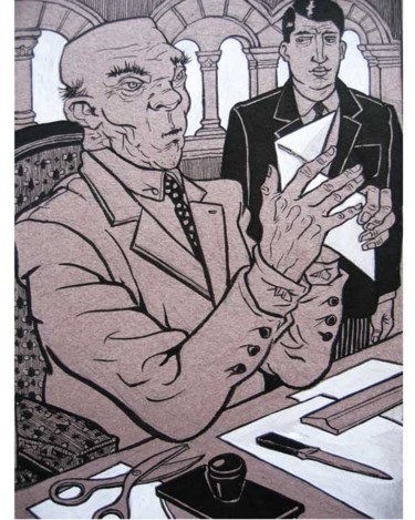 Dessin intitulée "La Cocotte en papier" par Daniel Duhamel Arrapel, Œuvre d'art originale, Autre