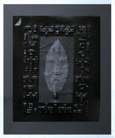 Scultura intitolato "Cuore di Tenebra" da Angelo Mazzoleni, Opera d'arte originale, Olio