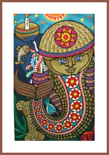 绘画 标题为“Cabeça de cuja” 由J.M.Abreu, 原创艺术品, 油