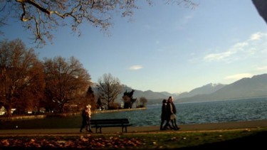 Photographie intitulée "Automne sur le lac…" par Maclade, Œuvre d'art originale