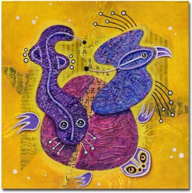 LA SAGESSE EST UN LONG CHEMIN Peinture intitulée "LA SAGESSE EST UN L…" par Jean-Luc Osswald, Œuvre d'art originale, Acrylique