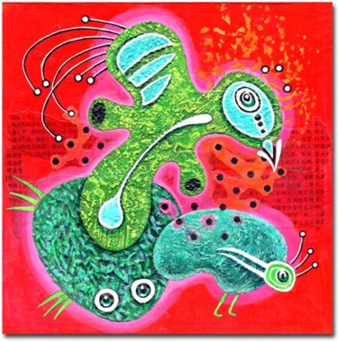 Peinture intitulée "VISION D'HARMONIE" par Jean-Luc Osswald, Œuvre d'art originale, Acrylique