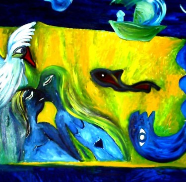 Painting titled "amor1" by Georg Kiehn, Original Artwork