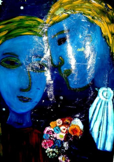 Painting titled "amor2" by Georg Kiehn, Original Artwork