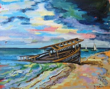 Painting titled "ZANZIBAR" by Nina Silaeva, Original Artwork