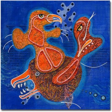 Peinture intitulée "PRISE DE POUVOIR" par Jean-Luc Osswald, Œuvre d'art originale, Acrylique