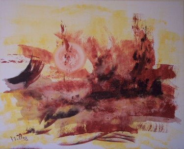 Pintura titulada "Abstracto serie 09-5" por Rosario De Mattos, Obra de arte original, Oleo