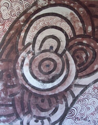 Pintura titulada "Abstracto serie 09-7" por Rosario De Mattos, Obra de arte original, Oleo