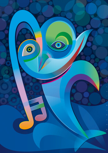 The Whistle | Der Pfiff | le sifflement Digital Arts titled "The Whistle | Der P…" by Bernd Wachtmeister, Original Artwork, 2D Digital Work