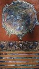 Painting titled "Sacred Ground" by Ralph Levesque, Original Artwork
