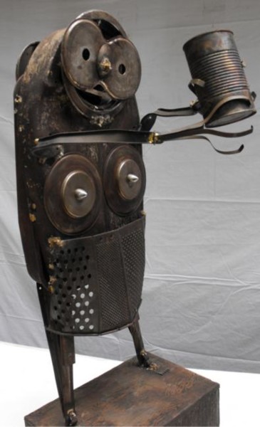 Sculpture titled "3rd World Hunger" by Ralph Levesque, Original Artwork