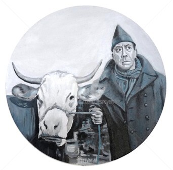 Painting titled "Fernandel" by Desnoyers, Original Artwork