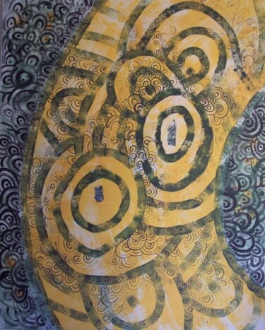 Pintura titulada "Abstracto sertie 09…" por Rosario De Mattos, Obra de arte original, Oleo