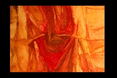 Painting titled "Les Artères communi…" by Elitrompe, Original Artwork, Pastel