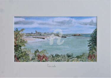 Printmaking titled "Cancale reproduction" by Armelle Cailly, Original Artwork, Digital Print Mounted on Cardboard