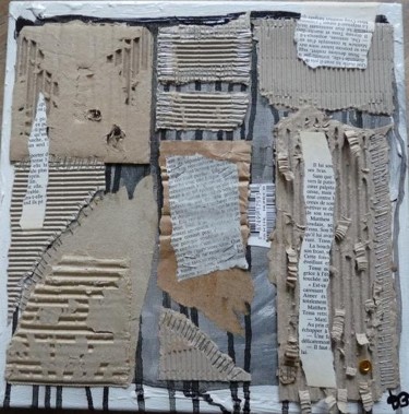 Peinture intitulée "Cartonnage" par D A N ' I M A G ' I N, Œuvre d'art originale