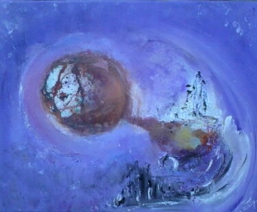 「Un pont entre ciel…」というタイトルの絵画 Pascalyによって, オリジナルのアートワーク, アクリル