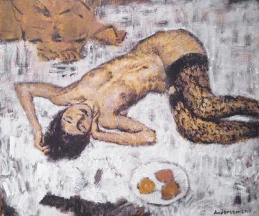 Painting titled "nude1" by Robert Andersen, Original Artwork