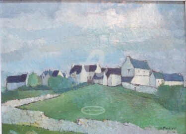 Peinture intitulée "huile, Ploumoguer" par Claude Marchalot, Œuvre d'art originale, Huile