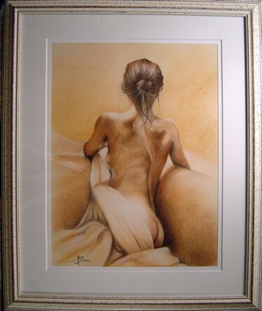 Dessin intitulée "nu" par Marcel Boos, Œuvre d'art originale