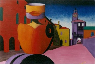Peinture intitulée "Il castello" par Francesco Fiorido, Œuvre d'art originale, Autre