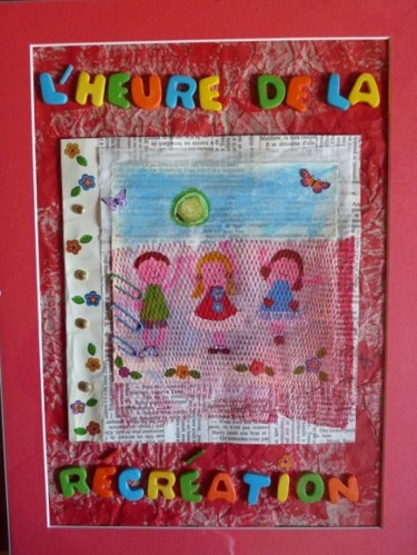 Peinture intitulée "L'heure de la récré…" par D A N ' I M A G ' I N, Œuvre d'art originale