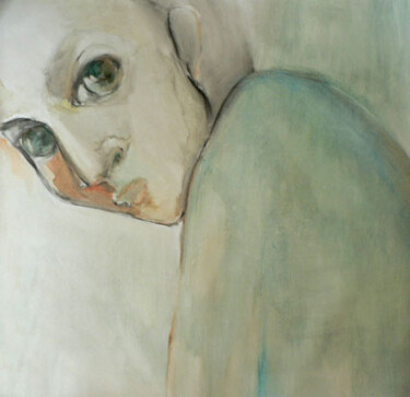 Regard fixe 绘画 标题为“Regard fixe” 由Sylvia Baldeva, 原创艺术品, 油 安装在木质担架架上