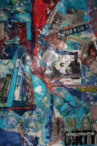 Pintura titulada "Actualité, la Colon…" por Diane Medus, Obra de arte original, Acrílico