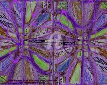 Peinture intitulée "Parasite sur toutes…" par Morganv6, Œuvre d'art originale