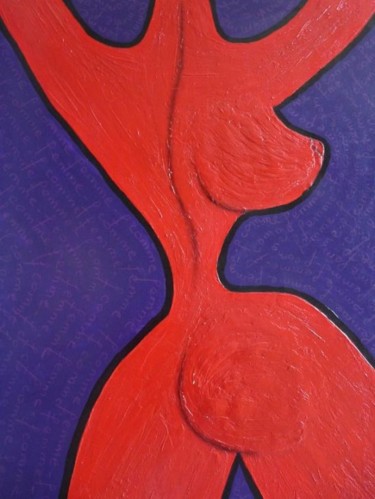 Peinture intitulée "F comme Femme" par D A N ' I M A G ' I N, Œuvre d'art originale