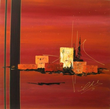 Painting titled "Crépuscule" by Roger Chastel, Original Artwork