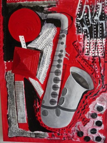 Peinture intitulée "Saxo" par D A N ' I M A G ' I N, Œuvre d'art originale